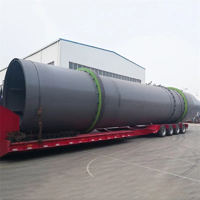 Rotary kiln line parts in transit
