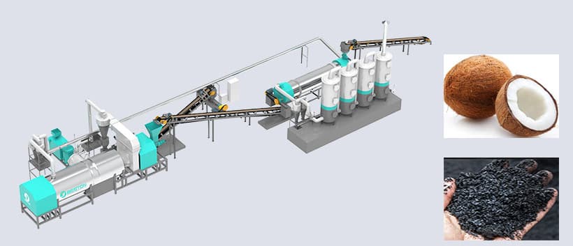 Coconut peat drying system Coconut peat drying system
